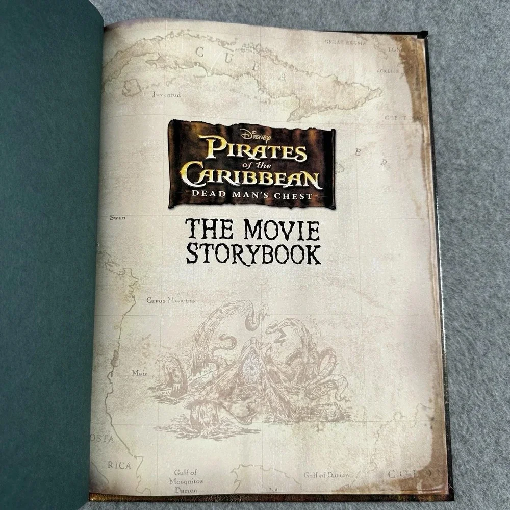 Disney Pirates Caribbean Dead Man's Chest Movie Storybook 2006 HC